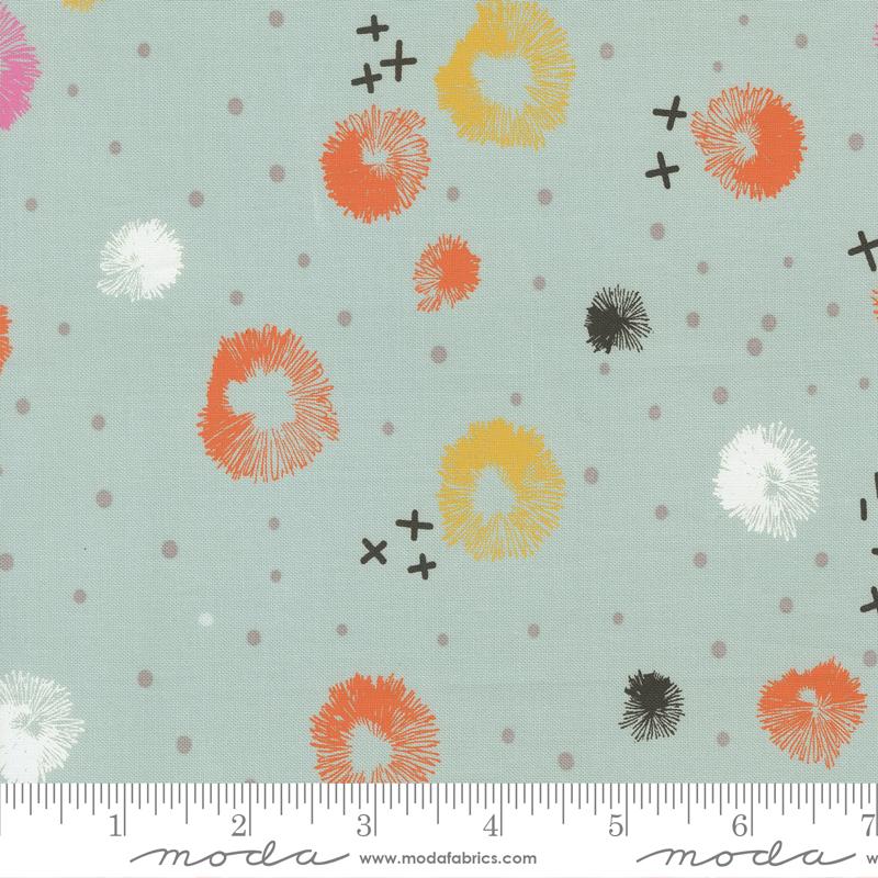 Balisong Quilt Fabric - Blossom in Seaglass Aqua - 11662 13