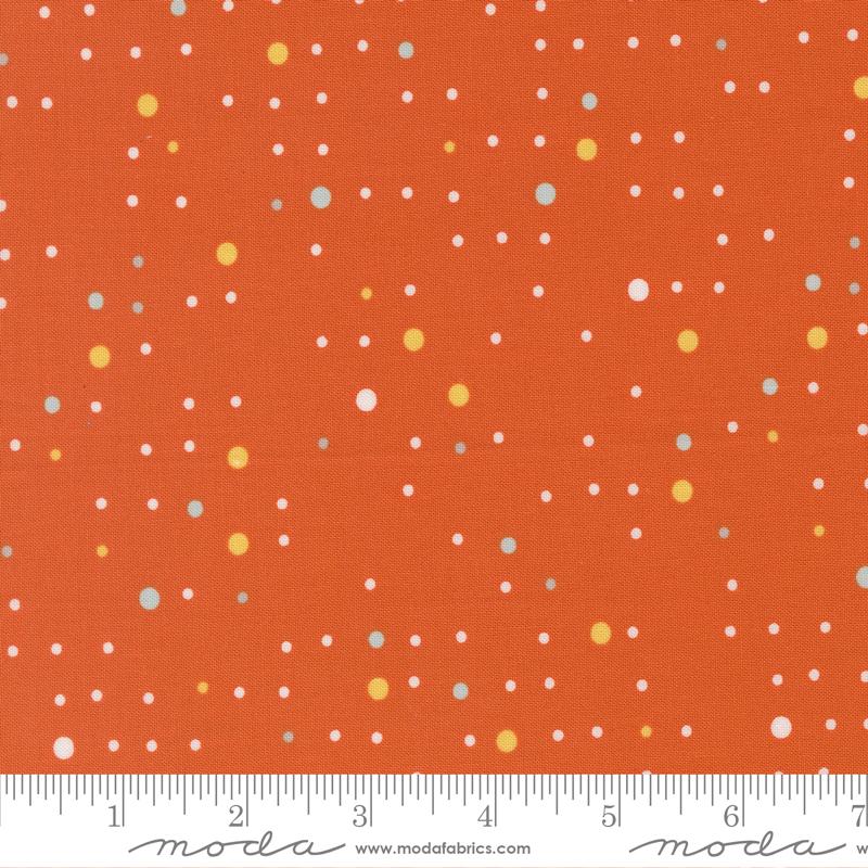 Balisong Quilt Fabric - Dapple Dot in Papaya Orange - 11665 16