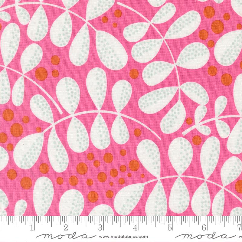 Balisong Quilt Fabric - Fern Fiesta in Hibiscus Pink - 11663 14