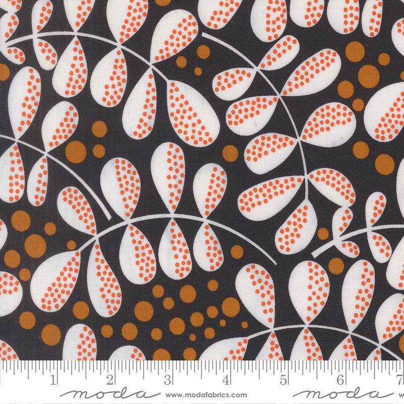 Balisong Quilt Fabric - Fern Fiesta in Midnight Black - 11663 12