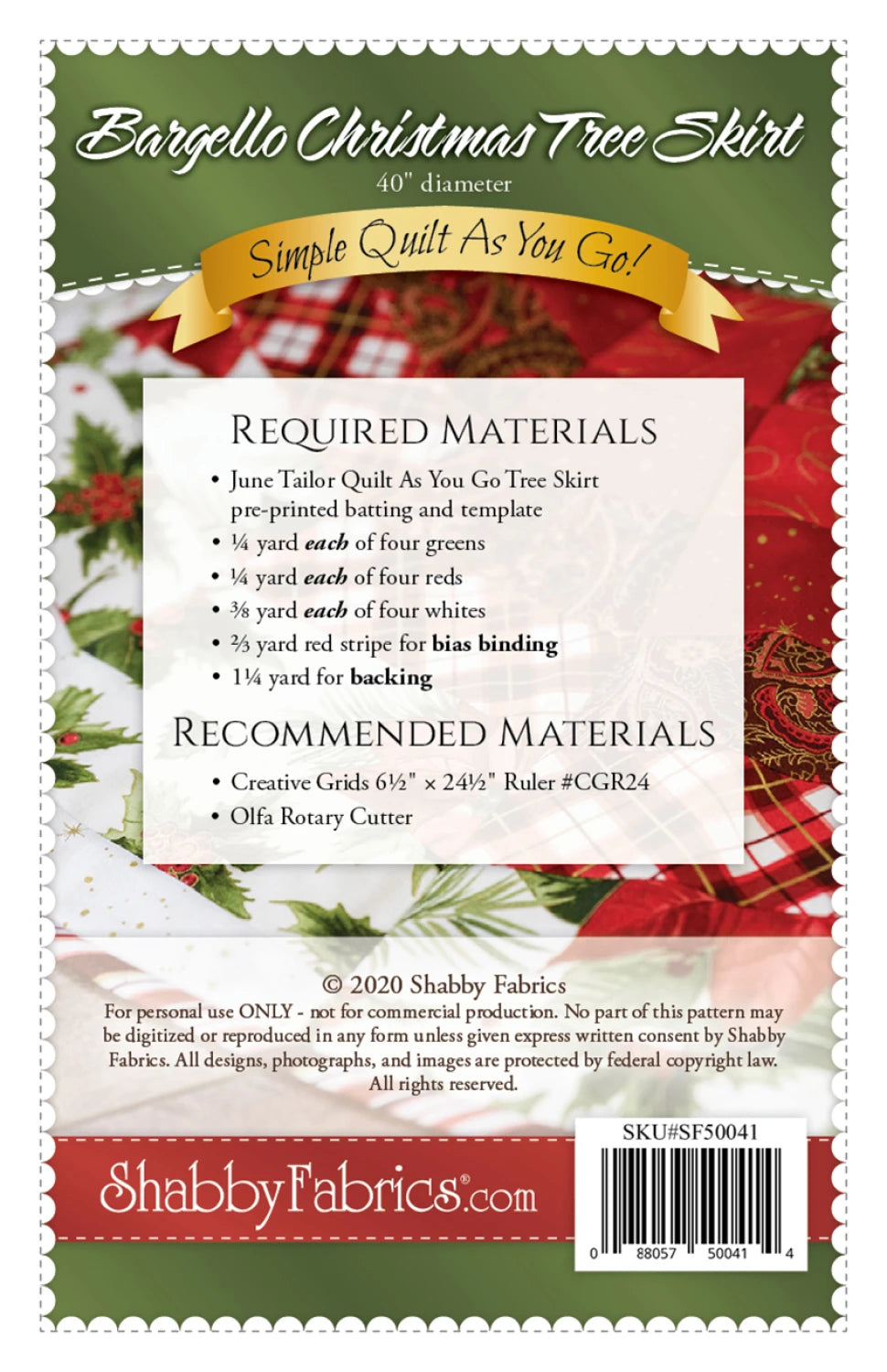 Bargello Christmas Tree Skirt - SF50041