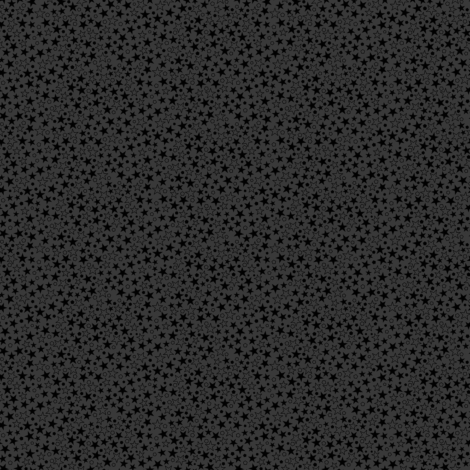 Basically Black and White Quilt Fabric - Twinkle in Black - 10726-99