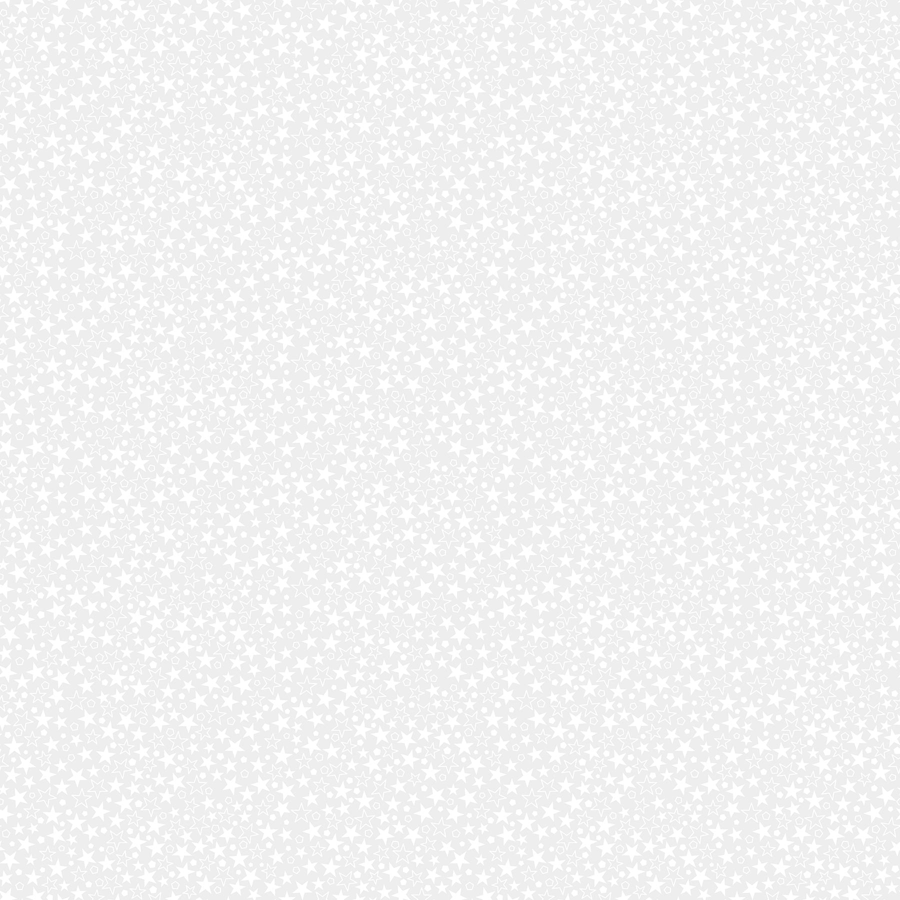 Basically Black and White Quilt Fabric - Twinkle in White - 10726-10
