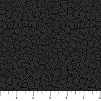 Basically Black and White Quilt Fabric - Voronoi in Black - 10725-99