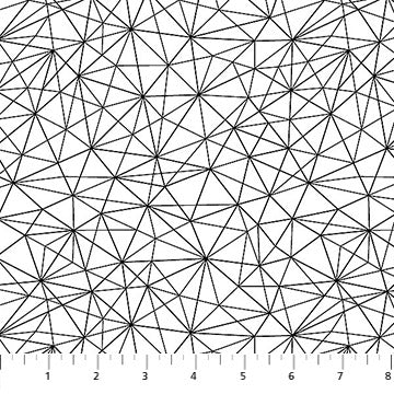 Basically Black and White Quilt Fabric - Geo Mesh in Positive - 10720-11