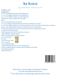 Be Brave Lion Collage Quilt Pattern by Laura Heine - FWLHBBRV