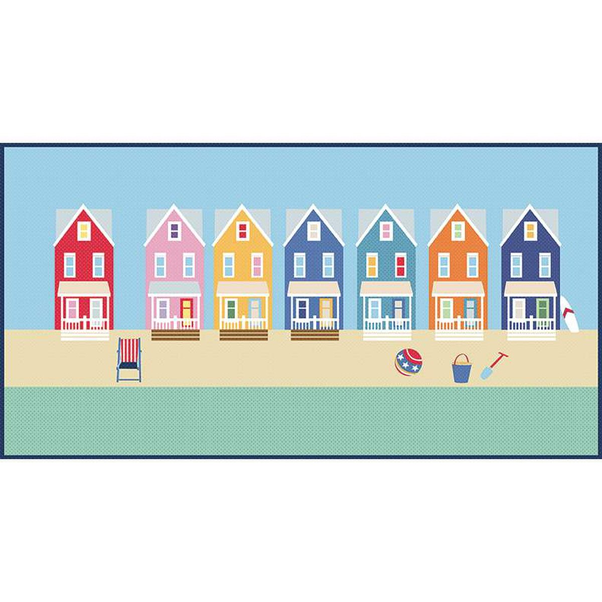 Beach Houses Quilt Pattern by American Jane - P205-BEACHHOUSES