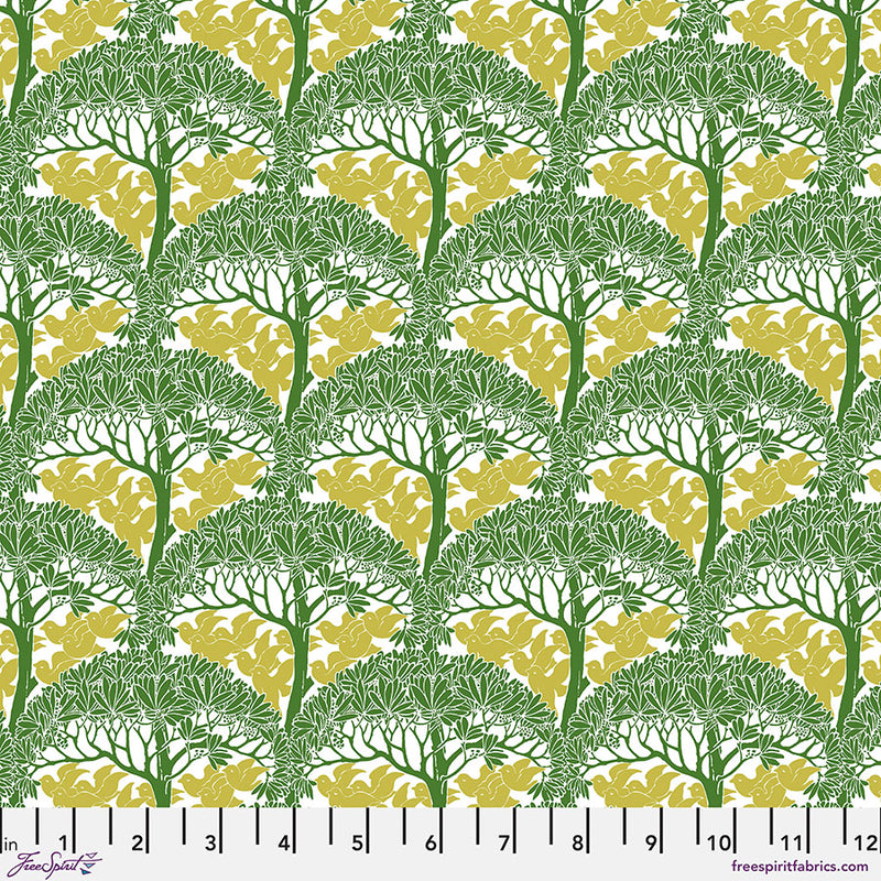 Bedford Park Quilt Fabric by Morris Co - Small the Savaric in Sunshine Yellow/Green - PWWM138.SUNSHINE