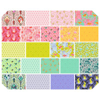 Besties Quilt Fabric by Tula Pink - 10" Charm Pack - set of 42 10" squares - FB610TP.BESTIES