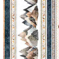 Bigfoot Quilt Fabric - Bigfoot Border Stripe in Multi - 2600 30992 X