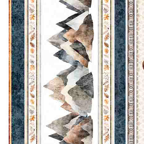Bigfoot Quilt Fabric - Bigfoot Border Stripe in Multi - 2600 30992 X