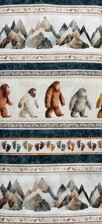Bigfoot Quilt Fabric - Bigfoot Border Stripe in Multi - 2600 30992 X