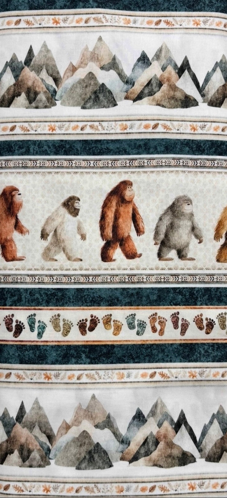 Bigfoot Quilt Fabric - Bigfoot Border Stripe in Multi - 2600 30992 X