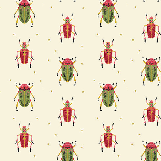 Bird Humbug Quilt Fabric - Humbug in Daylight Cream - A-173-ML