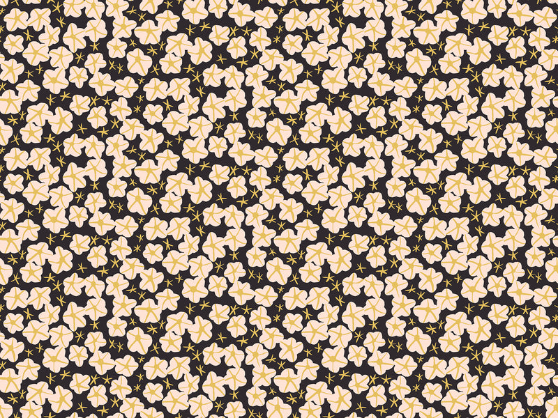 Bird is the Word Quilt Fabric by Ruby Star Society - Moonflower in Soft Black - RS3082 17