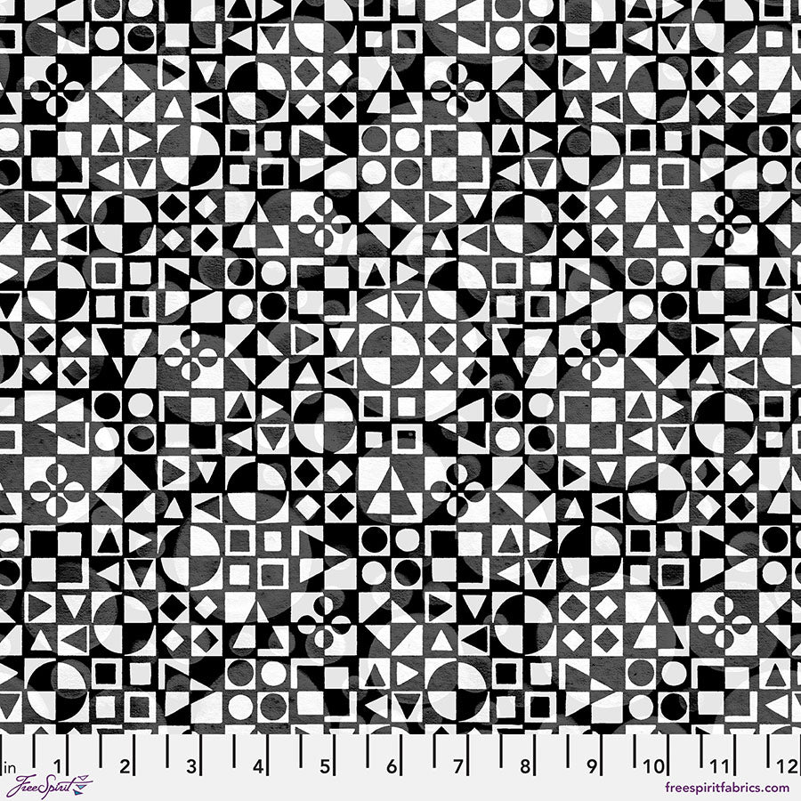 Black and White Musical Quilt Fabric - Vivo in Monochrome - PWKP068.MONOCHROME