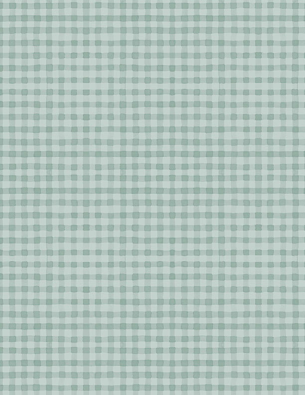 Blessed by Nature Quilt Fabric - Gingham in Blue - 3041-17813-404