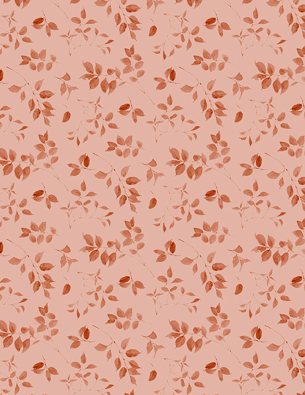 Blessed by Nature Quilt Fabric - Leaf Toss in Peach - 3041-17814-880