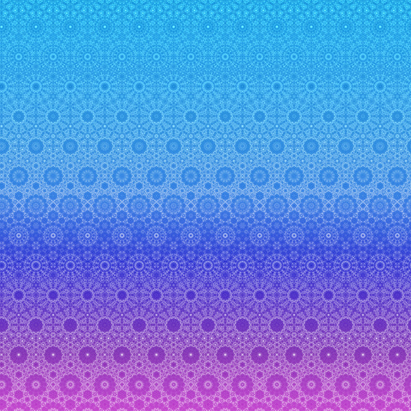 Bloom Quilt Fabric - Geometric Ombre in Salvia Purple/Blue - Y5809-424 SALVIA