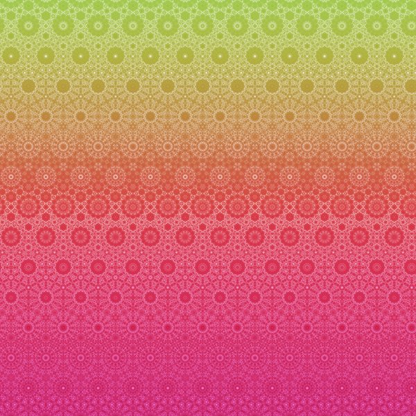 Bloom Quilt Fabric - Geometric Ombre in Sunset Pink/Red/Yellow - Y5809-151 SUNSET