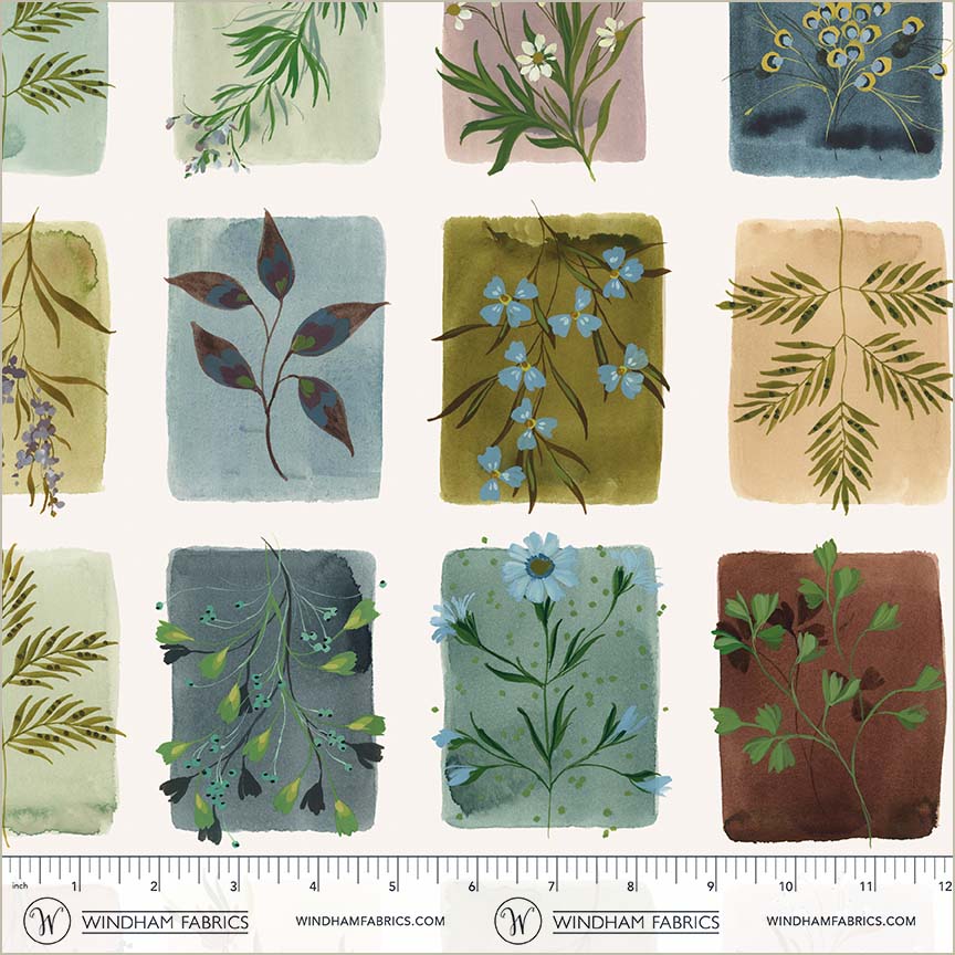 Bloomfield Quilt Fabric - Tiny Botanicals in Linen Cream - 54873D-5