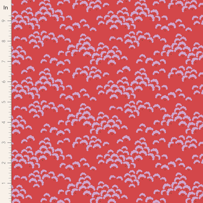 Bloomsville Quilt Fabric by Tilda - Cottonbloom in Paprika Pink - 100503