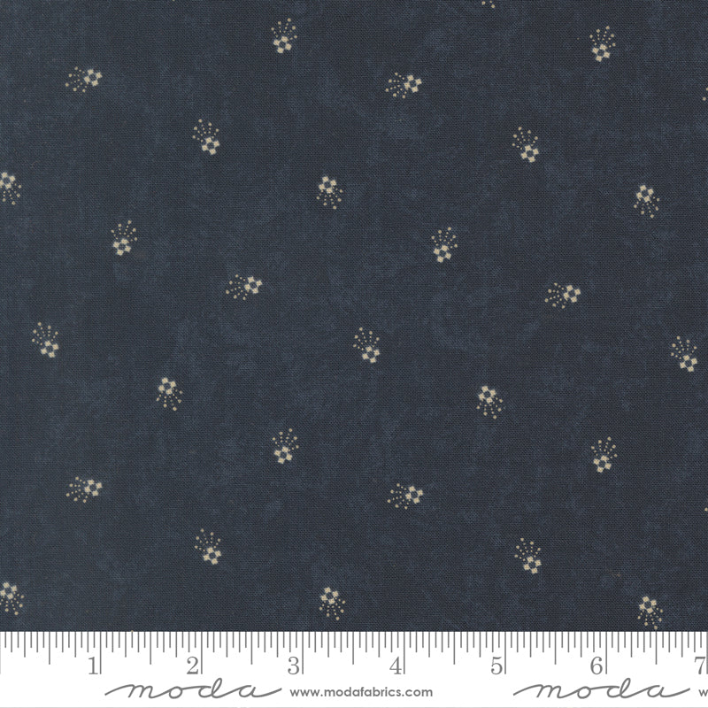 Bluebird's Nest Quilt Fabric - Comet in Dark Blue - 9803 14