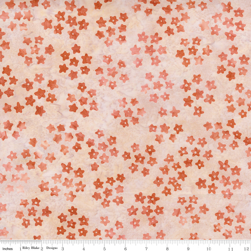 Boho Expressions Batik Quilt Fabric - Ditsy Blossoms in Antique Lace - BT23772-342