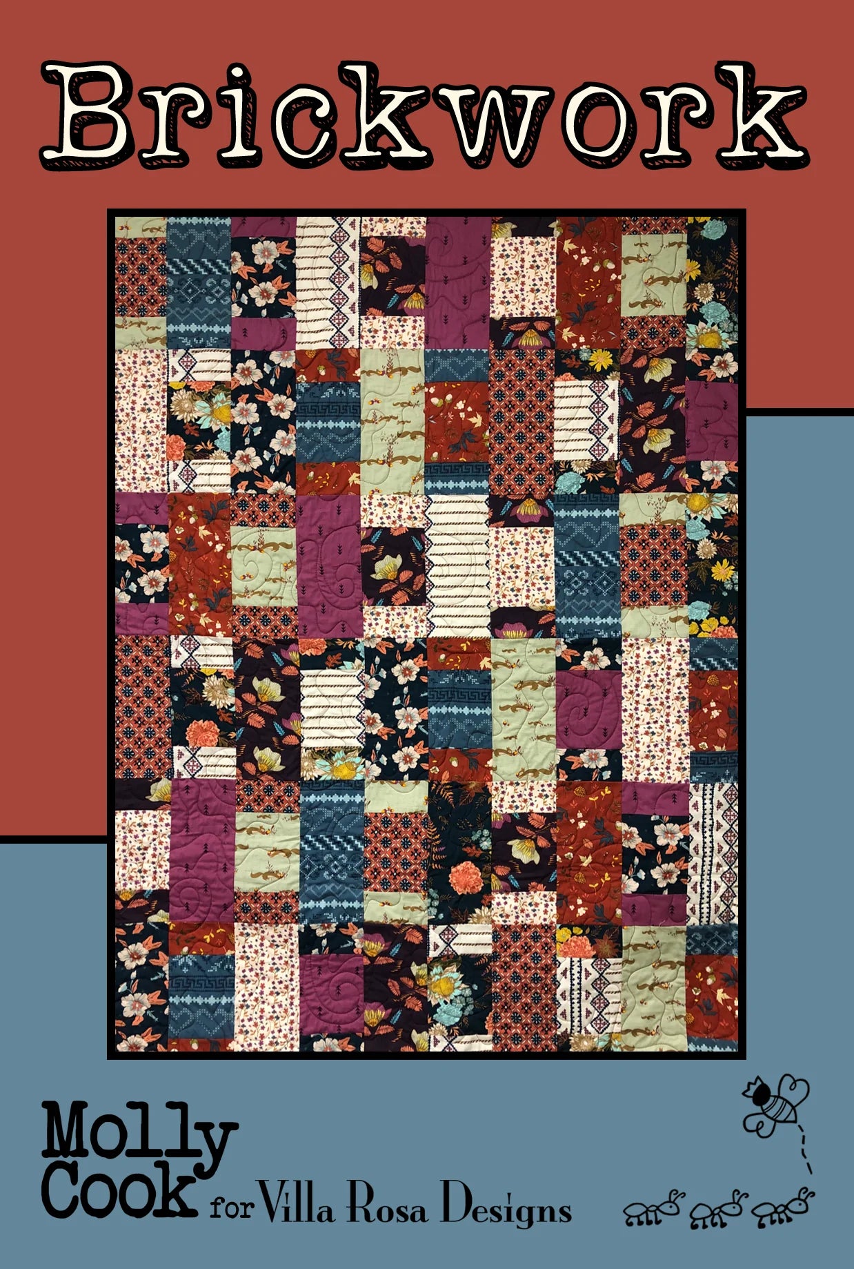 Brickwork Quilt Pattern by Villa Rosa Designs