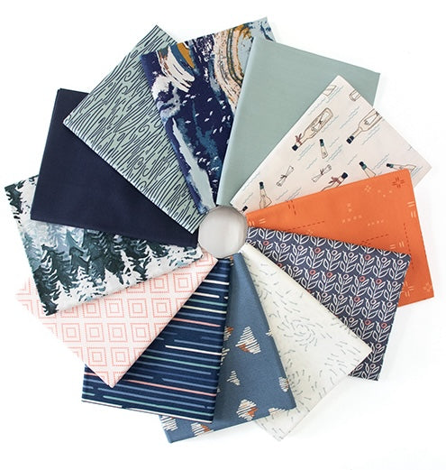 Bundle Up Fat Quarter Bundle Quilt Fabric - Lakehouse Edition - set of 12 Fat Quarters - CB-BFQ316