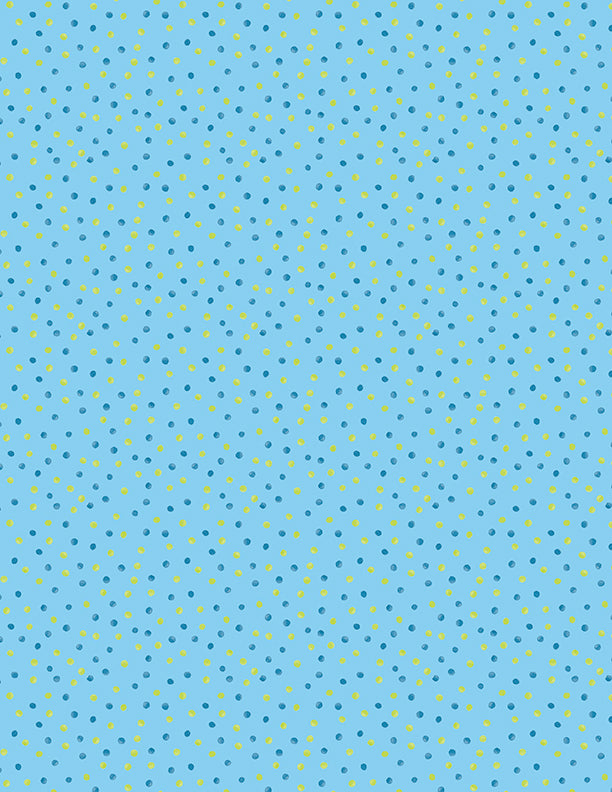 Buzzin' with My Gnome-iezz Quilt Fabric - Dots in Blue - 3023 39841 474