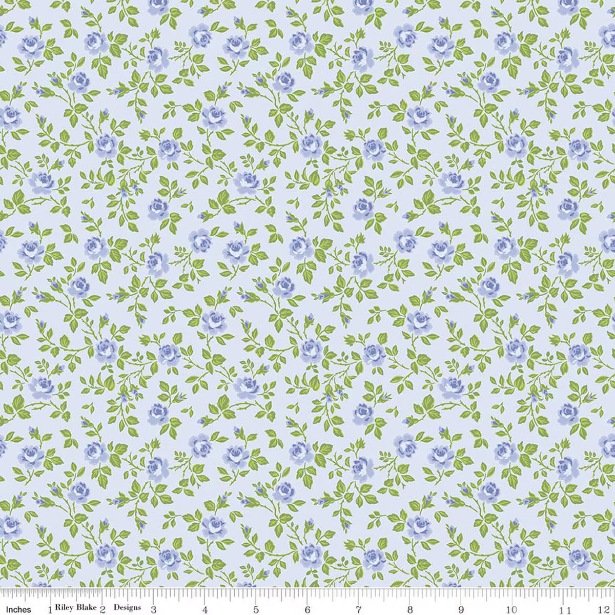Hydrangeas in the Garden - Tossed Floral in Powder - C16832-POWDER