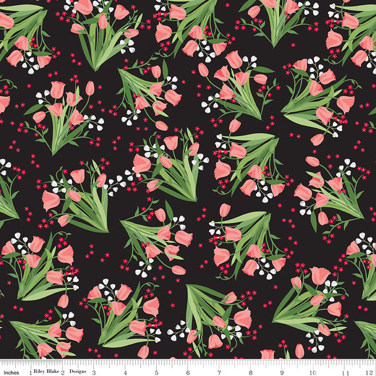 Front Porch Quilt Fabric - Main in Black - C17210-BLACK