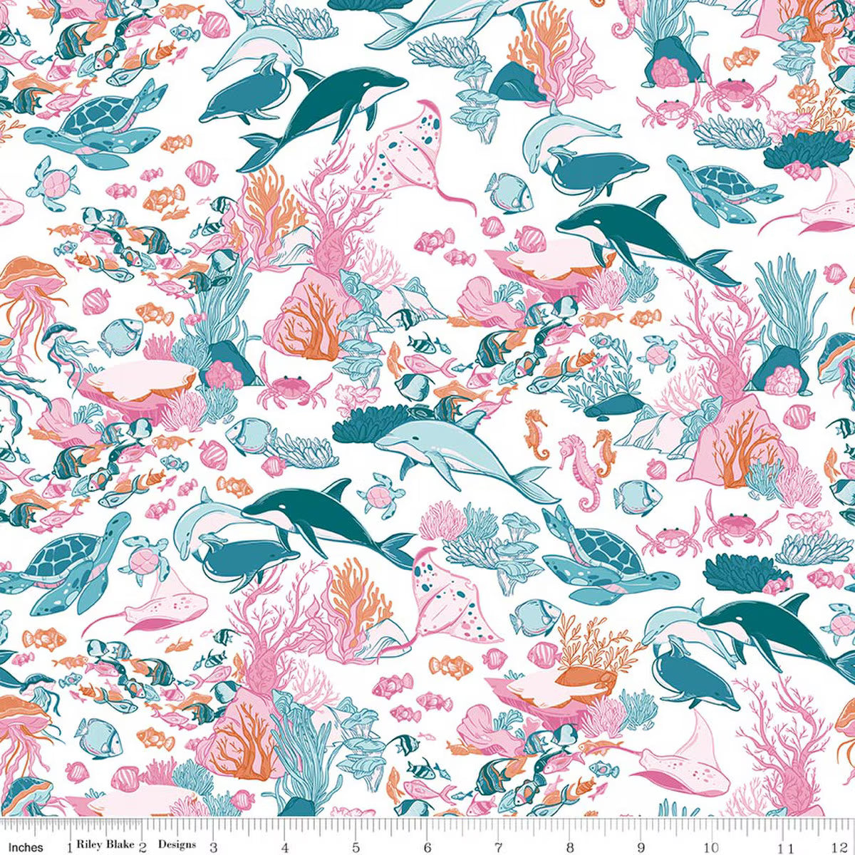 Reef Quilt Fabric -Main in Multi - C17270-MULTI