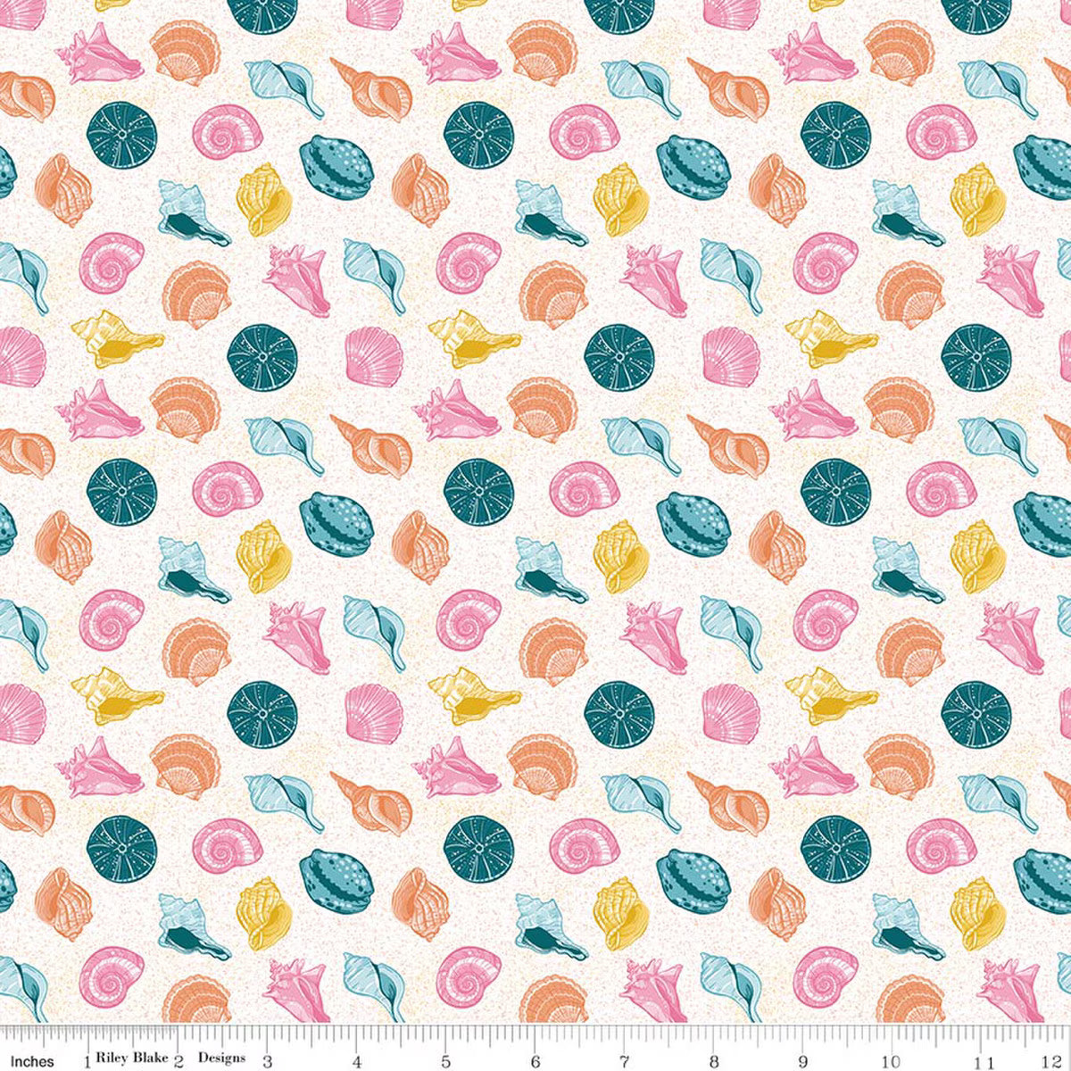 Reef Quilt Fabric -Shells in Multi - C17272-MULTI