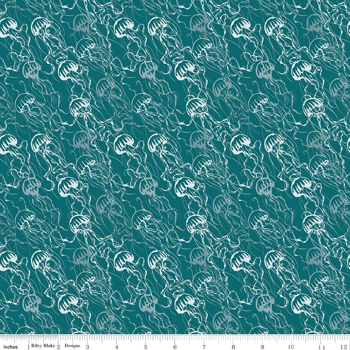 Reef Quilt Fabric -Jellies in Jade - C17274-JADE