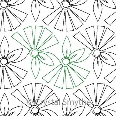 Longarm Pattern (not for sale): So Chic Blooms