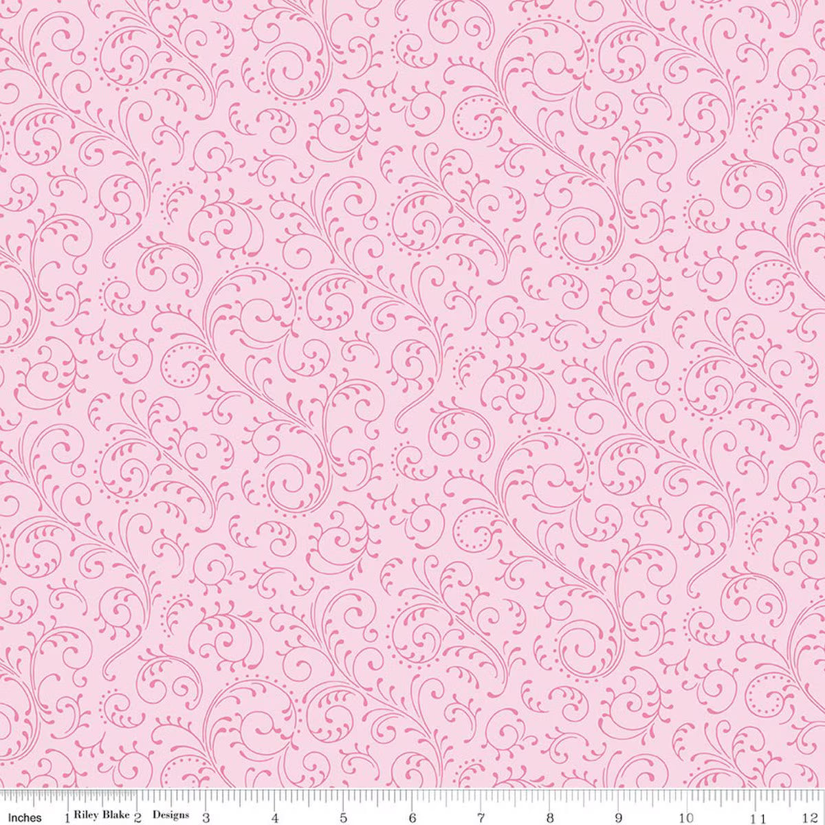 Hydrangeas in the Garden - Scrolls in Pink Pearl - CPL16836-PINK