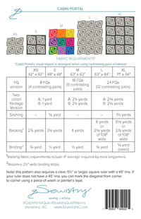 Digital Download: Cabin Portal Quilt Pattern by Jennifer Marks
