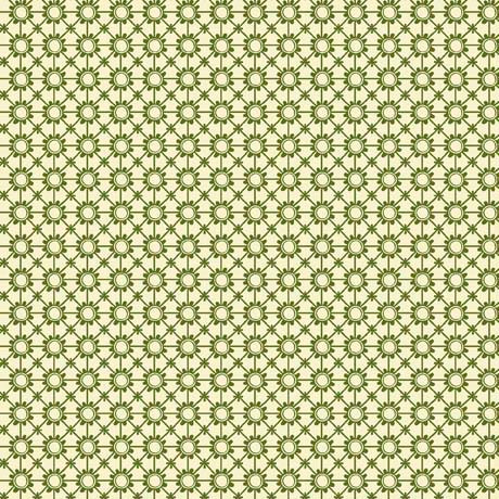 Cactus Garden Quilt Fabric -  Flower Foulard in Cream - 2600 30148 E