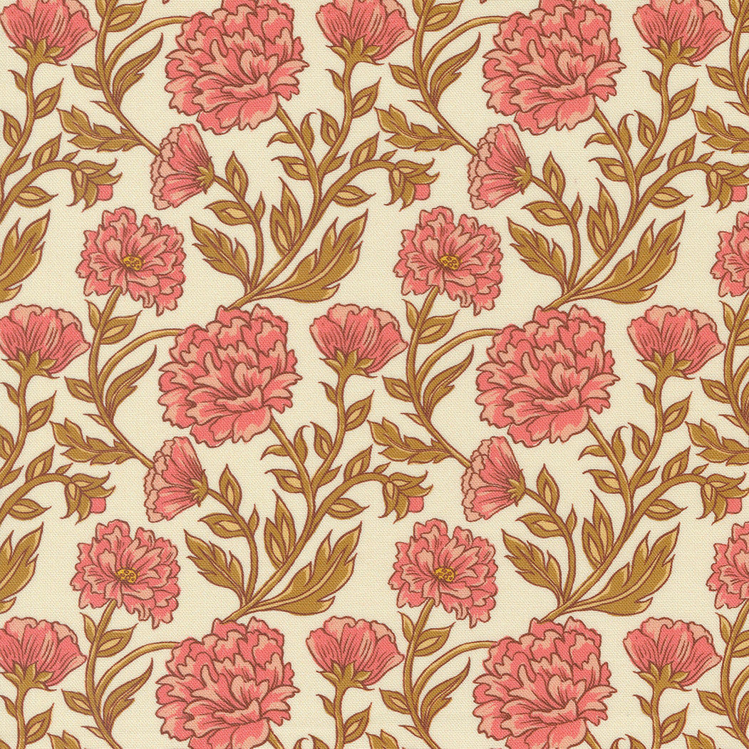 Cadence Quilt Fabric - Allegro Medium Floral in Cream - 11912 11