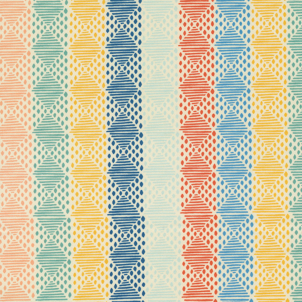 Cadence Quilt Fabric - Stripes in Multi - 11915 11
