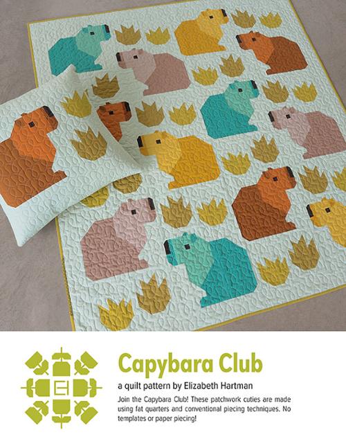 Capybara Club Quilt Pattern by Elizabeth Hartman - EH 084