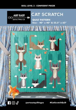 Cat Scratch Quilt Pattern from Art East Quilting Co. - AECS0323