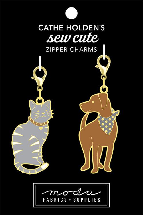 Cathe Holden's Dog Cat Zipper Pulls - 2 Count - CH121