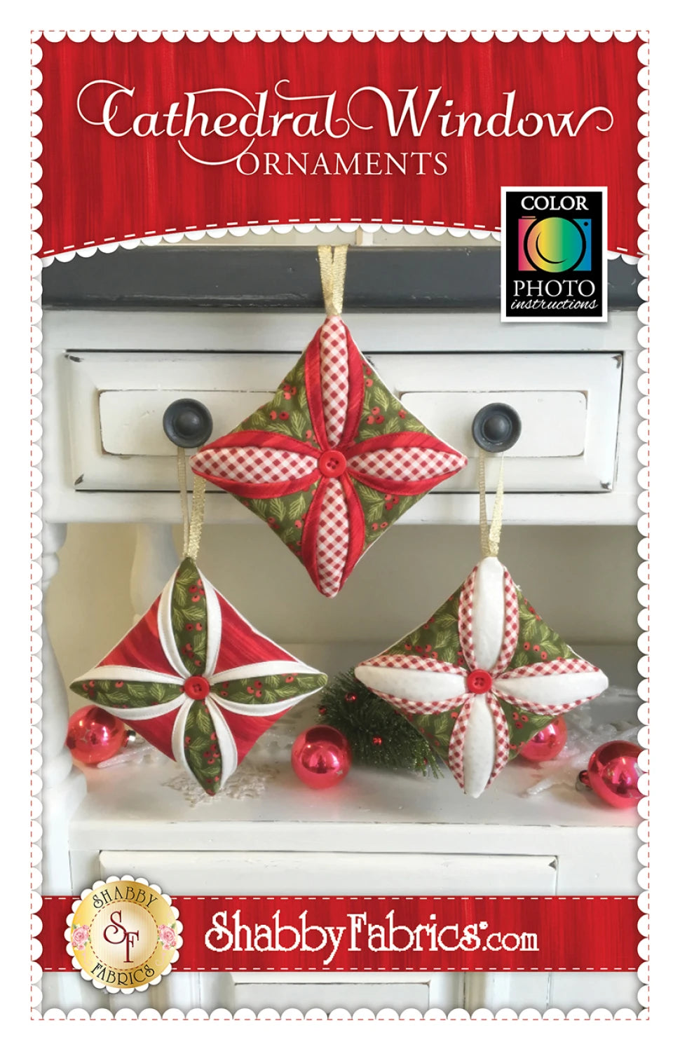 Cathedral Window Ornaments Pattern - SF48699