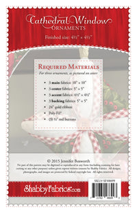 Cathedral Window Ornaments Pattern - SF48699