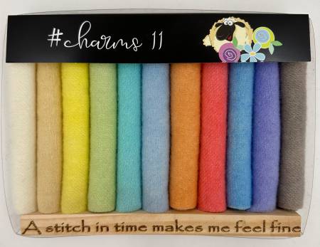 Charms 11 - 5" Pastel Wool Charms Box - CHARMS11PAS
