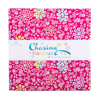 Chasing Rainbows Quilt Fabric - 10" Stacker - set of 42 10" squares - 10-18010-42