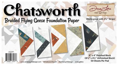 Chatsworth Braided Flying Geese Foundation Paper - AQDP1